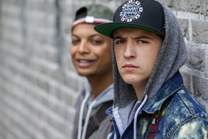 Rappers Ronnie Flex en Lil' Kleine.