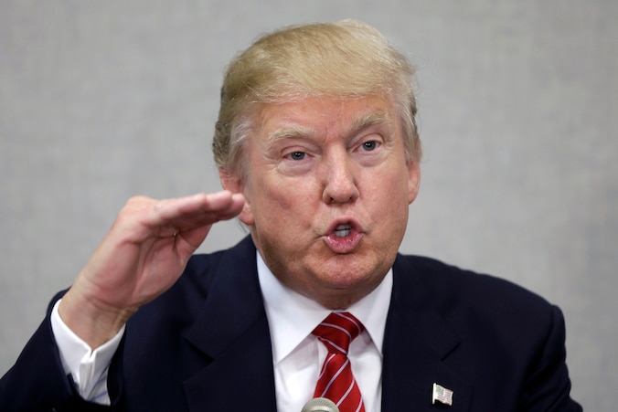 Trumps harde uitspraken over onder meer migratie vallen in goede aarde bij de Republikeinse achterban.
