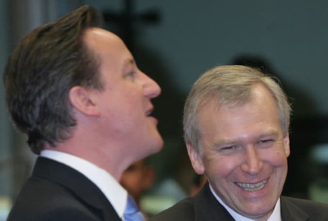 Premier Yves Leterme met Britse premier David Cameron