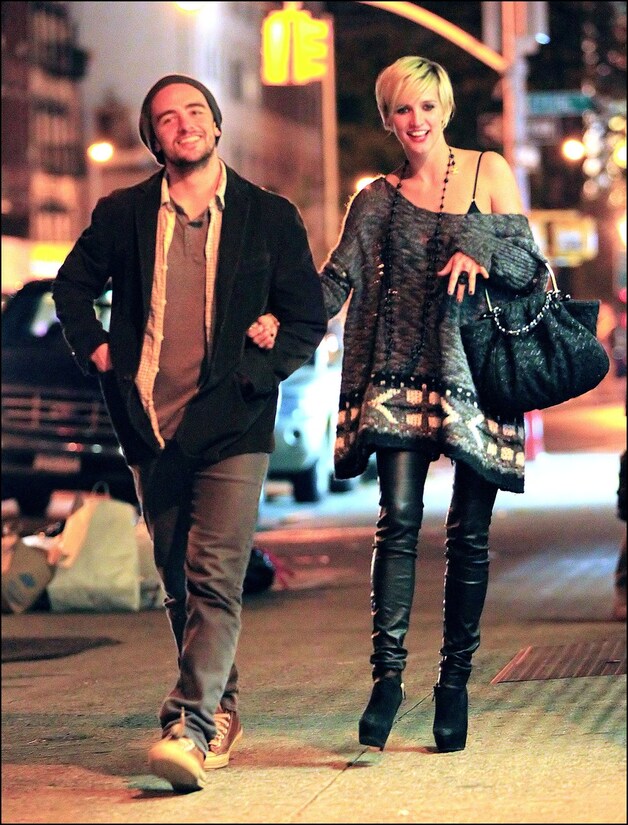 Vincent Piazza en Ashlee Simpson.