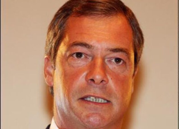 Nigel Farage werd meteen teruggefloten na zijn uitval.