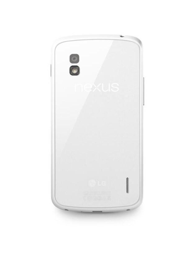 De witte variant van de Nexus 4.