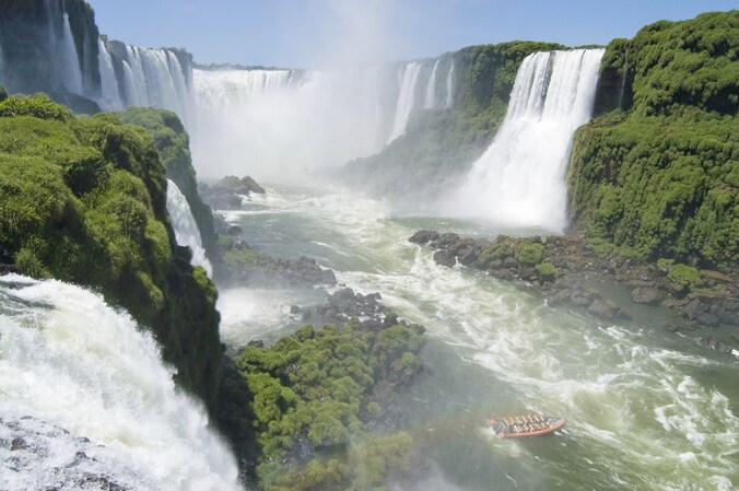 De wereldberoemde Iguazu-waterval.