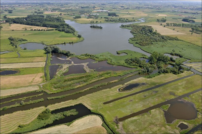 West-Vlaanderen vanuit de lucht.