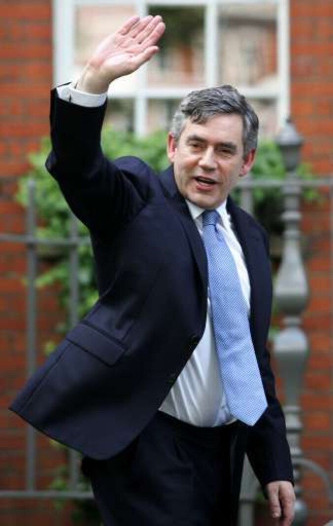 De Britse premier Gordon Brown.
