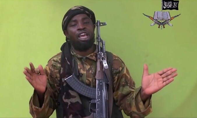 Abubakar Shekau, de leider van Boko Haram.