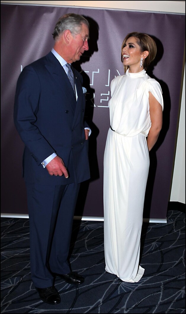 Prins Charles met Cheryl Cole.