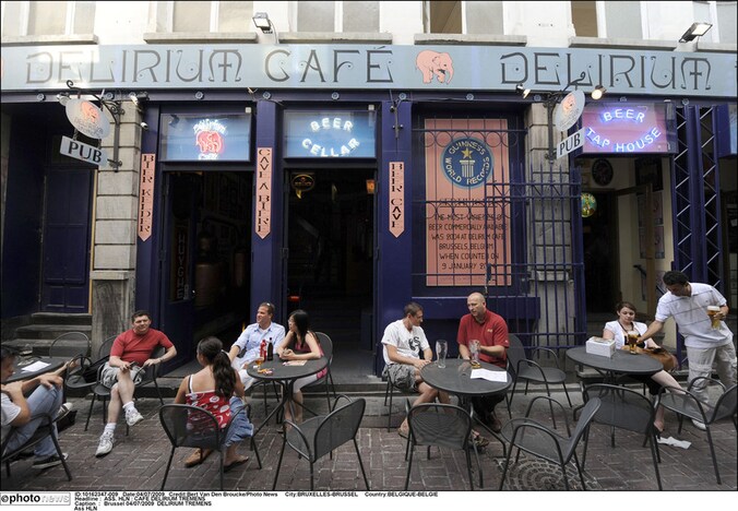 Het Delirium café in hartje Brussel.