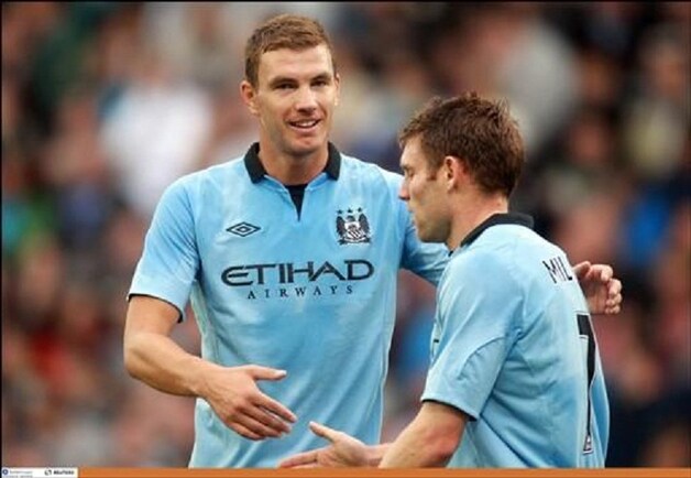 Dzeko en Miller zijn zich van geen kwaad bewust.