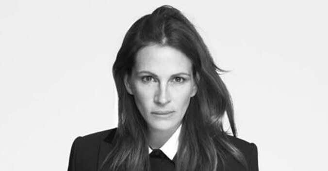 Julia Roberts voor Givenchy zonder make-up.