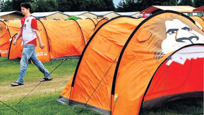 De Oranjecamping in 2012.