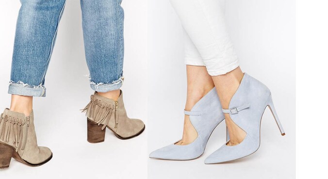 Stijlvolle cowboylaarzen en sexy pumps.