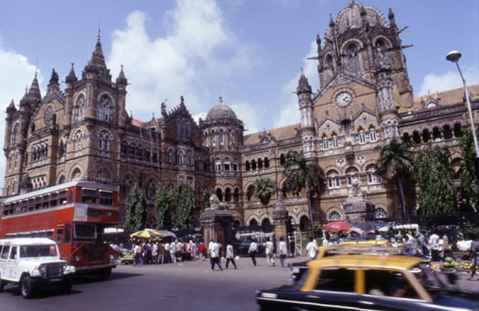 Het treinstation in Mumbai