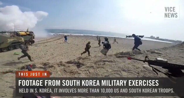 De VS en Zuid-Korea pakten hun gezamenlijke oefening groots aan.