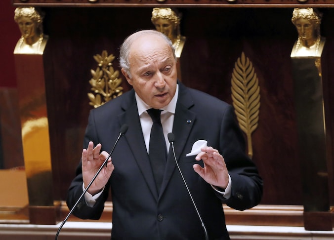 De Franse minister van Buitenlandse Zaken Laurent Fabius