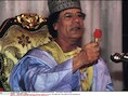 De Libische leider Kadhafi.