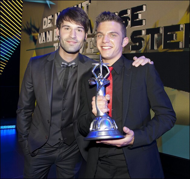 Glenn Claes en Voice-presentator Sean Dhondt.