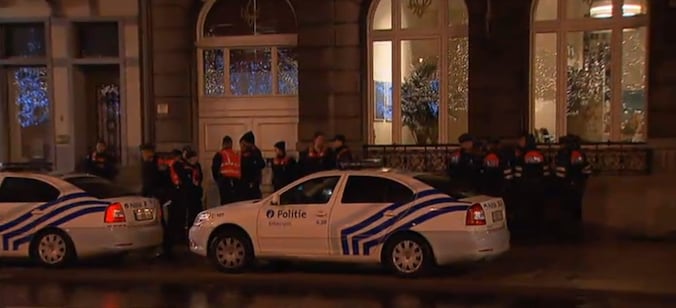 De Antwerpse politie zette op oudejaar extra manschappen in.