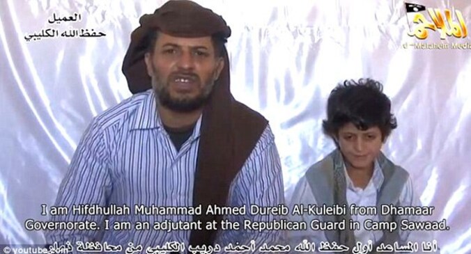 Barq al-Kulyabi en zijn vader Hafizallah bekennen in een video de al dan niet waar gebeurde feiten.