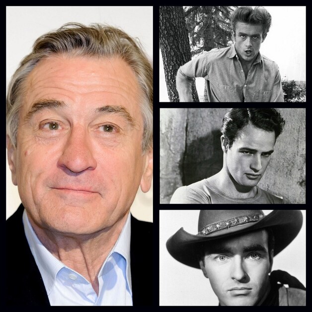 Robert De Niro, James Dean, Marlon Brando en Montgomery Clift