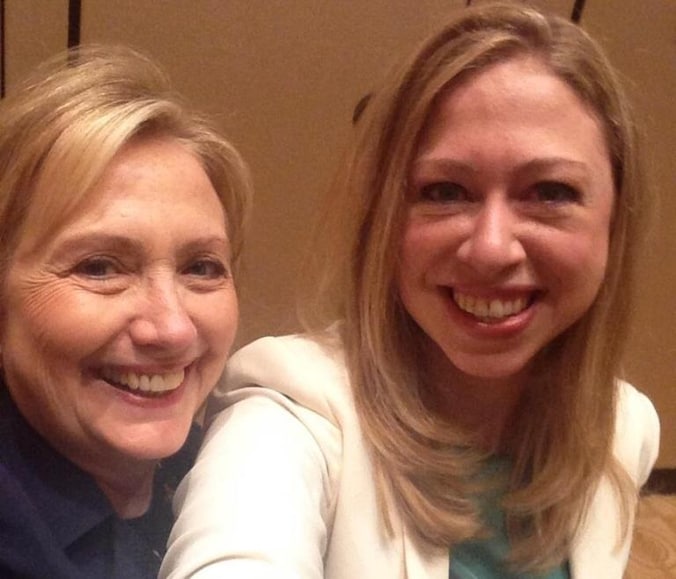 Hillary en haar dochter Chelsea.