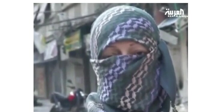 Deze Russische vecht mee met het Free Syrian Army tegen de troepen van Assad.