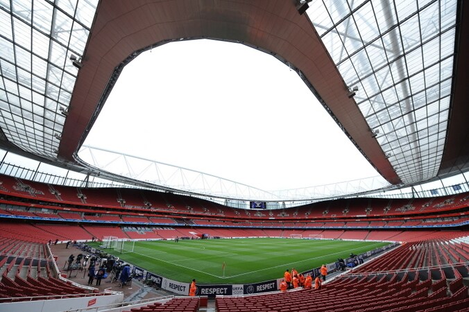 Het Emirates stadion van Arsenal.