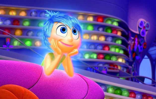 De verpersoonlijking van 'Plezier' in de nieuwe film over depressie bij kinderen van Pixar.