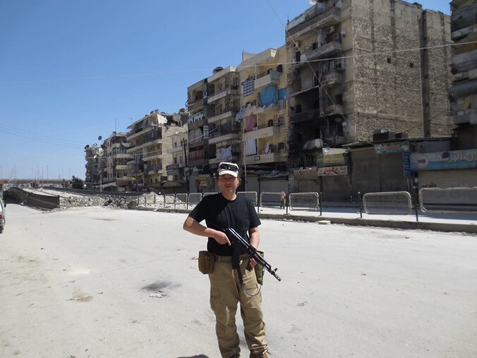 Haruna Yukawa in Aleppo Syrië, nu gevangen genomen door IS.