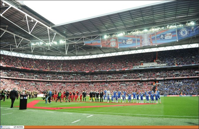 Wembley was afgelopen zaterdag nog het toneel van de FA Cup-finale tussen Liverpool en Chelsea.