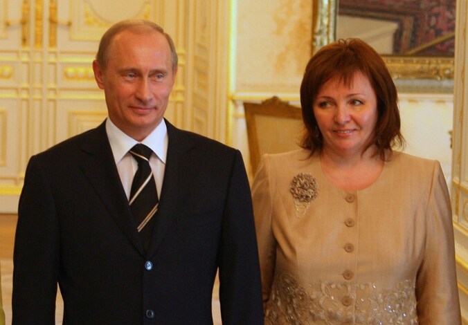 Vladimir Poetin met zijn vrouw Ludmilla.