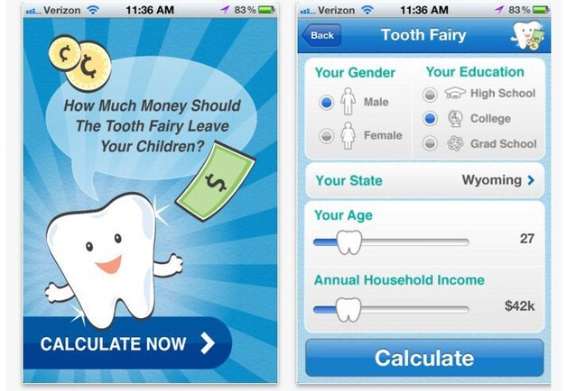 Tooth Fairy calculator