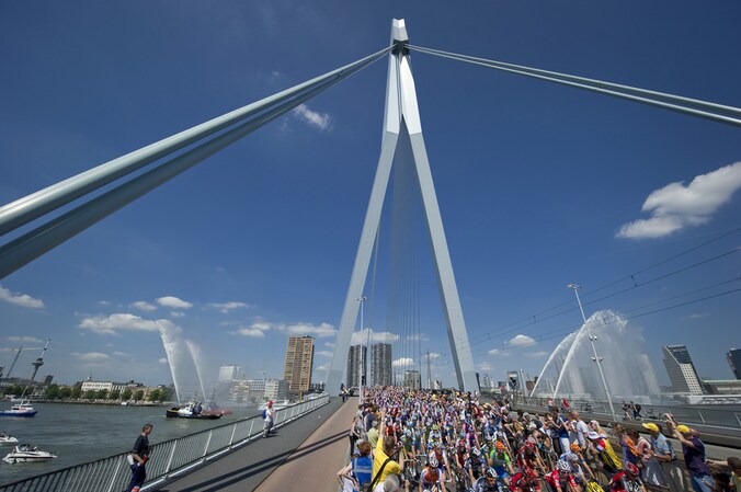 De Tour de France startte voor het laatst in Nederland in 2010. Toen was Rotterdam de startplek.