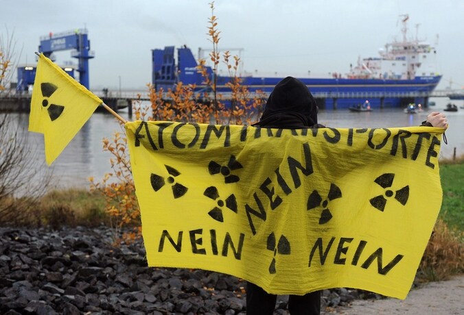 Duitse demonstrant tegen kernenergie