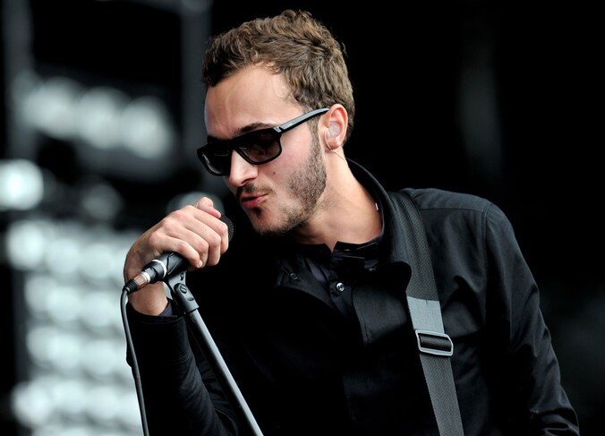 Tom Smith van Editors op het V Festival.