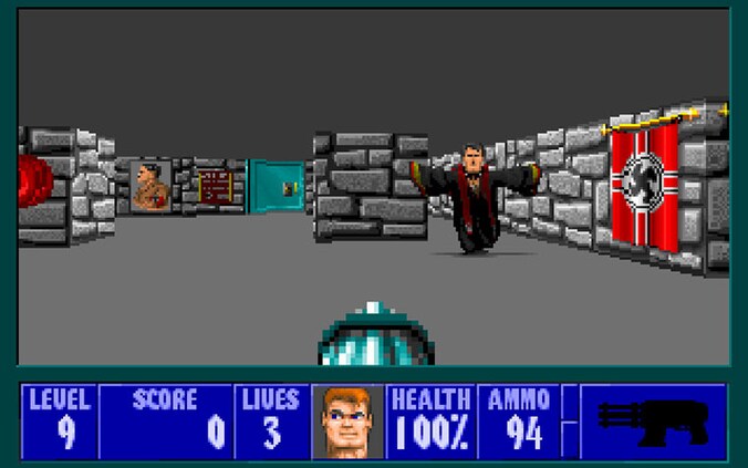 Wolfenstein 3D uit 1992.