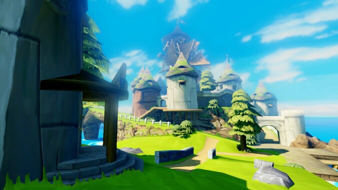 Een screenshot uit een vroege versie van de nieuwe 'Zelda'.