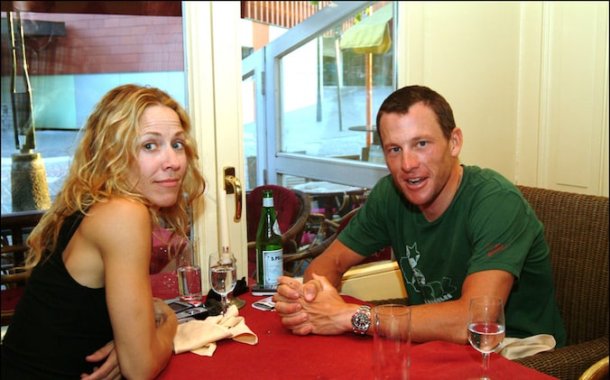 Cheryl Crow en Lance Armstrong in 2004.