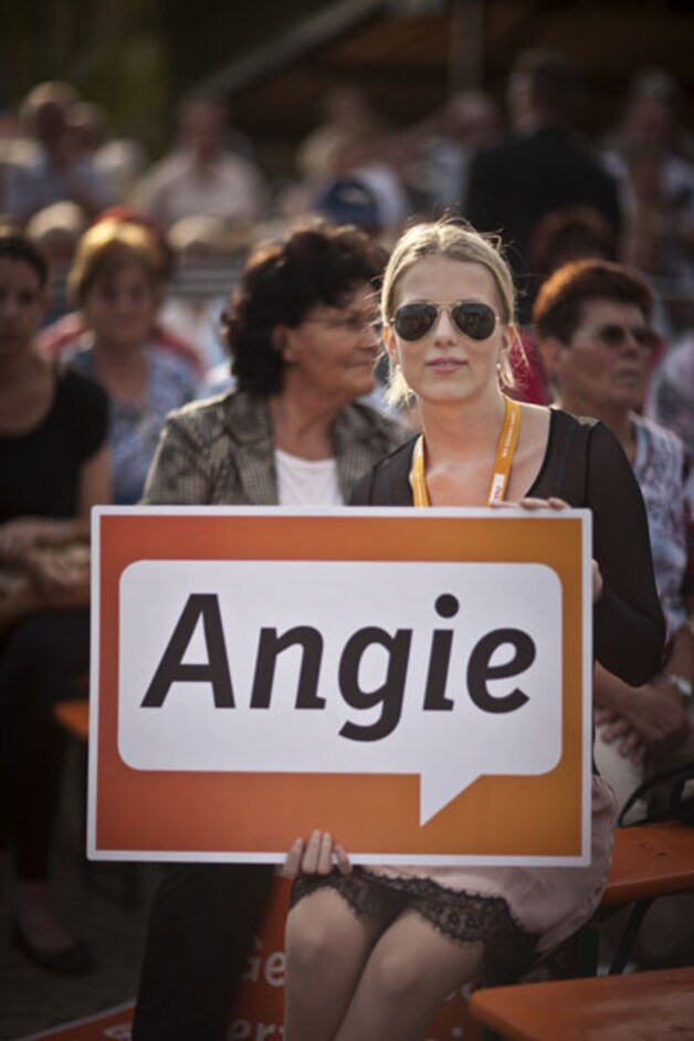 Een fan van Angela 'Angie' Merkel.