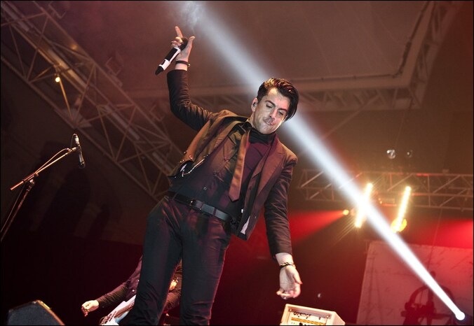 Ian Watkins in actie in Londen.