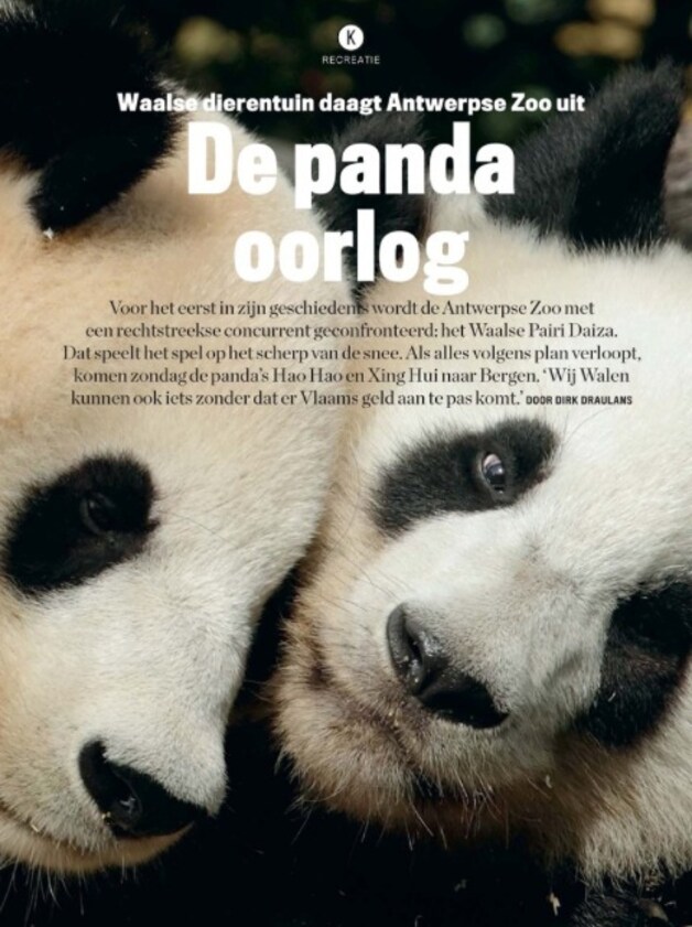 De openingspagina van het Knack-artikel van Dirk Draulans