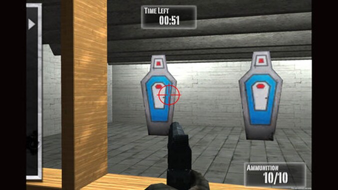 De NRA noemde "verdorven, gewelddadige videospelletjes" deels de oorzaak van de recente schietpartij in Newtown. Screenshot: NRA Practice Range.