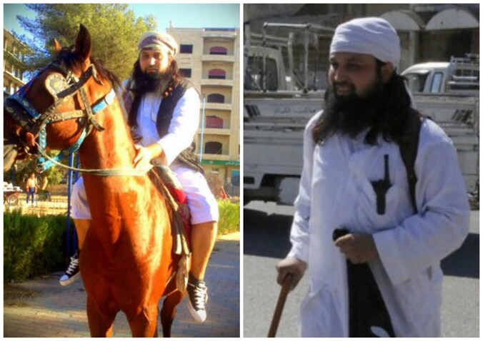 Hicham Chaib alias Abu Haniefa in het Syrische Raqqa, de hoofdstad van het IS-kalifaat.