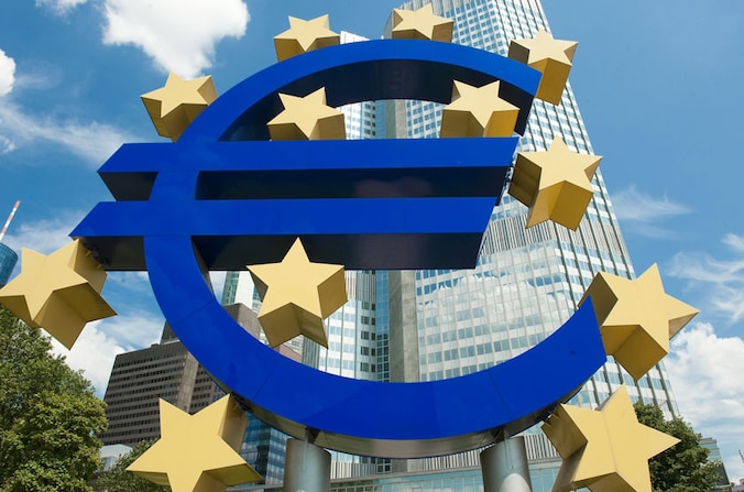 De financiële crisis zorgt voor extra werkdruk in Frankfurt.