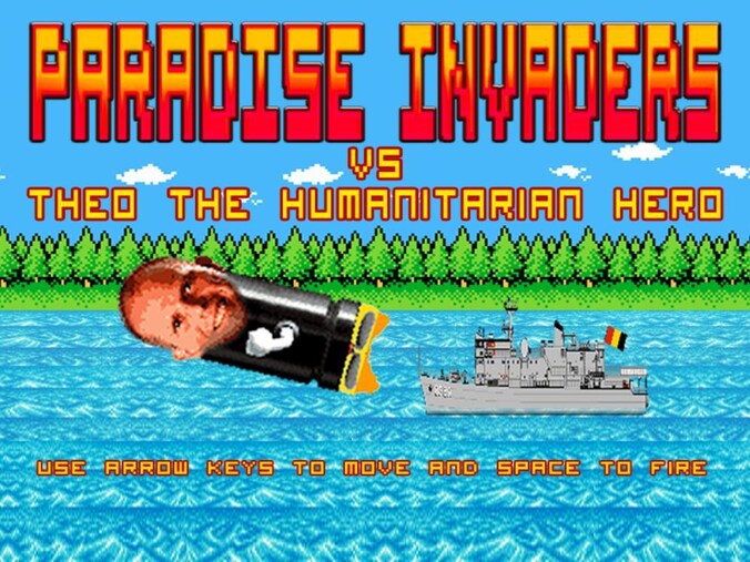 Screenshot van paradiseinvaders.com