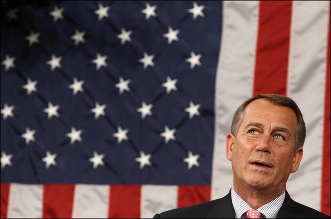 De Republikeinse leider John Boehner staakt zijn verzet tegen het plan. Een goedkeuring van het akkoord door het Congres lijkt nu dichtbij.