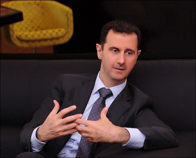 Assad stelt een duidelijke voorwaarde voor een politieke oplossing van het probleem.