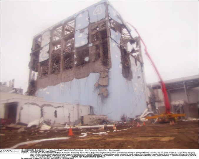De kerncentrale in Fukushima liep zware schade op na de aardbeving eerder dit jaar.