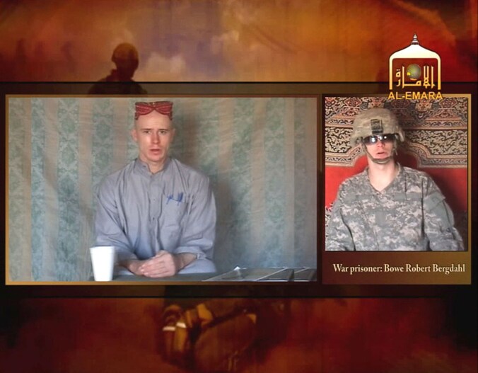 Een video van Bowe Bergdahl, die in december 2009 door de Taliban op internet werd gezet.