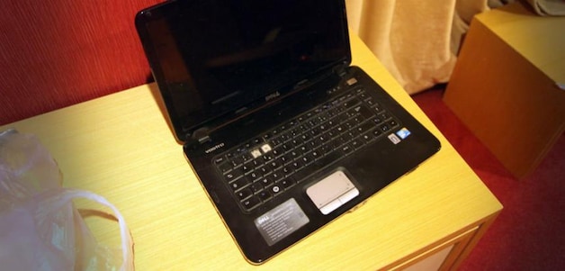 De laptop in kwestie.